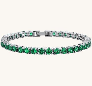 Emerald Green Tennis Bracelet