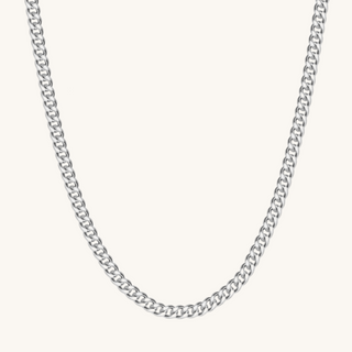 Men's Silver Cuban Chain Necklace