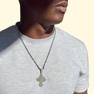 Men's Icy Cross Necklace