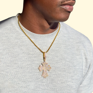 Men's Icy Cross Necklace