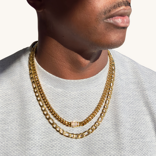 Men's Diamond Clasp Cuban Link Necklace