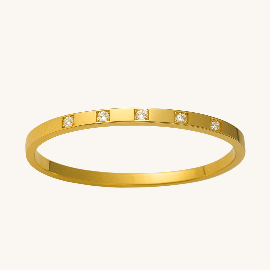 Multi-Crystal Bangle | Gogo Lush