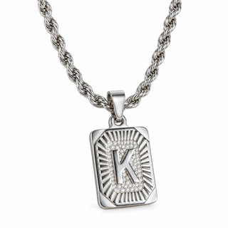 Silver Kids' Initial Vintage Necklaces