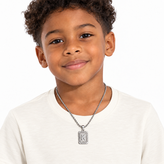 Silver Kids' Initial Vintage Necklaces
