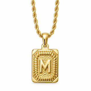 Gold Kids' Initial Vintage Necklaces