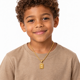 Gold Kids' Initial Vintage Necklaces