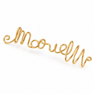Handmade Script Name Wire Hair Jewelry