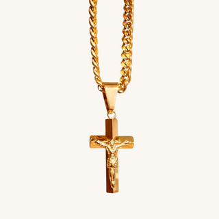 Kids Gold Crucifix Necklace