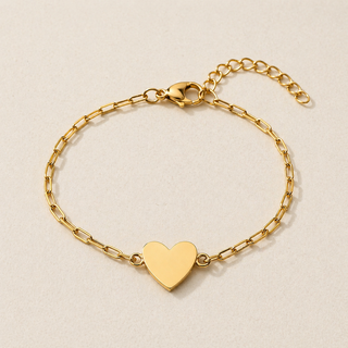 Puzzle Heart Bracelet Set