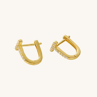 T-Drop Huggie Earrings