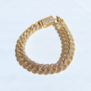 Men’s Gold Diamond Cuban Link Bracelet