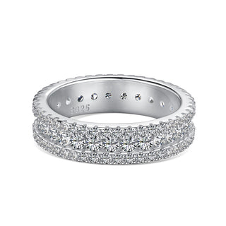Silver Luxe Eternity Ring