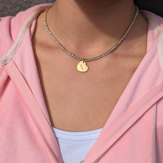 Custom Heart Tennis Necklace