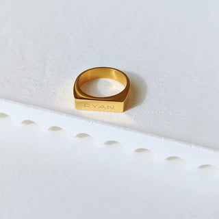 Gold Personalized Ring