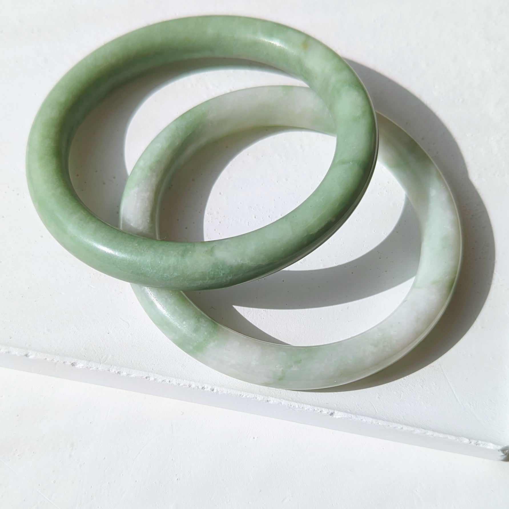 18mm Round Natural White Green Natural Jade Bracelet Women Stone Jewelry  7.5'' | eBay