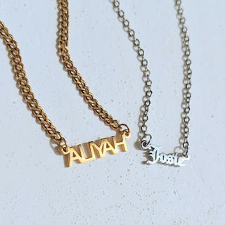 Gold Custom Name Necklace