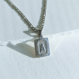 Silver Kids' Figaro Initial Necklace