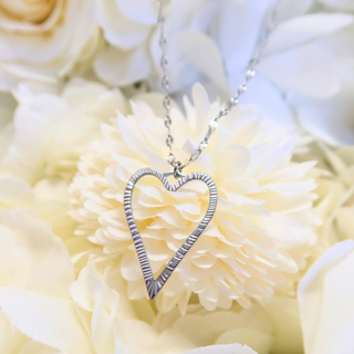 Silver Luv Heart Necklace
