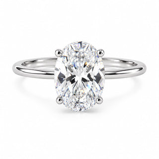 Rosalind Sterling Silver Oval Solitaire Ring