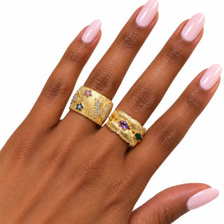 Gold Celestial Butterfly Open Ring