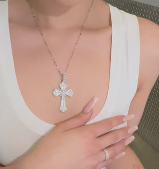 Silver Enchanted Cross Necklace