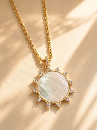Statement Mother of Pearl Necklace