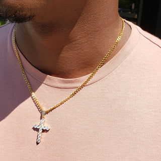Men's Diamond Cross Necklace