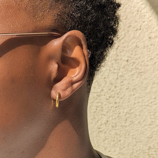 Men's Thick Hoop Earrings