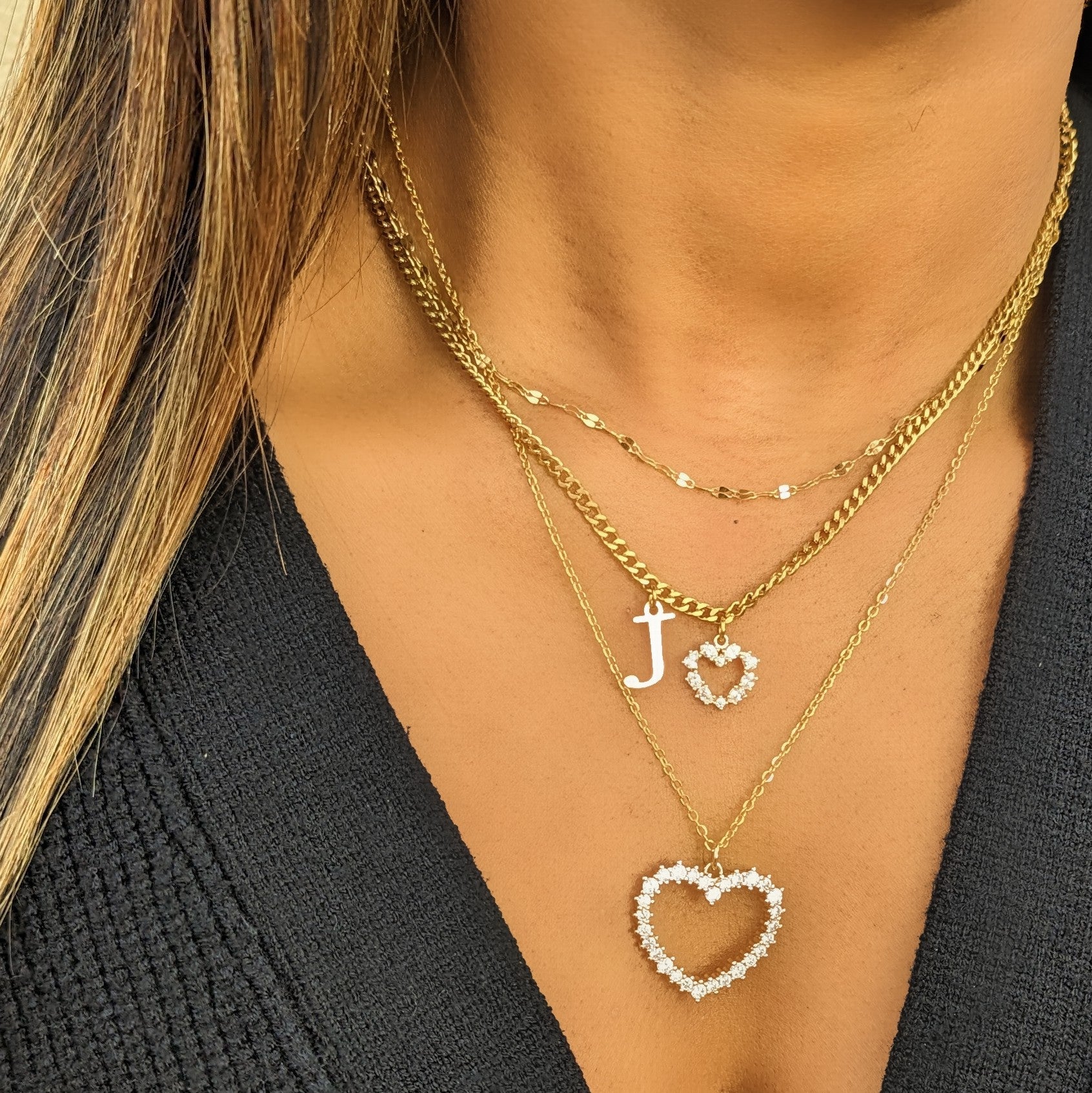Heart Pendant Initial Necklaces, 14K Gold Filled Heart Initial Necklaces  for Teen Girls Women, Dainty Letter Necklace for Women Kids Girls Jewelry  Cute Heart - China Jewelry and Jewelry Necklace for Women