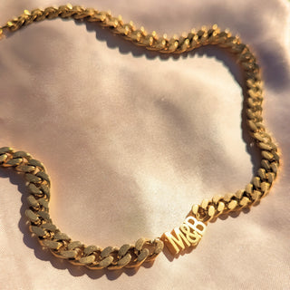 Statement Chain Letter Necklace