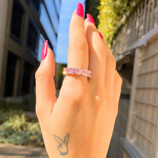 Luxe Eternity Pink Diamond Ring