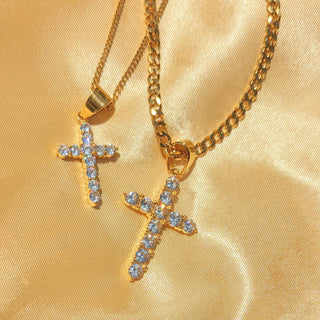 Men's Diamond Cross Necklace
