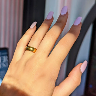 Gold Dome Band Ring