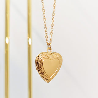 Heart Picture Locket Necklace