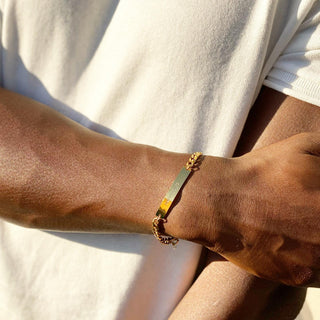 Men's Gold Personalized Bracelet
