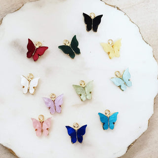 Kids' Handmade Script Butterfly Necklace
