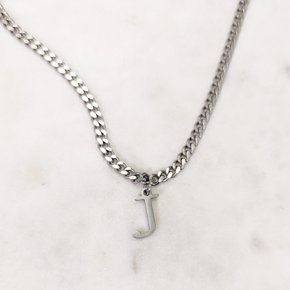 Men's Steel Letter Necklace – Gogo Lush