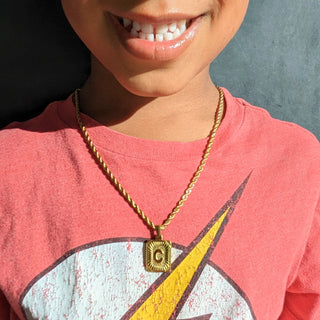 Unisex Kids' Initial Vintage Necklaces