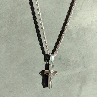 Kids Steel Crucifix Necklace