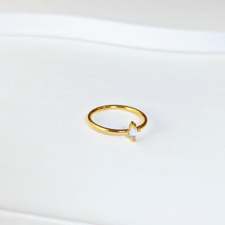 Minimalist Marquise Diamond Ring